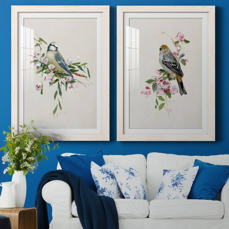 Spring Song Blue Bird-Premium Framed Print - Ready to Hang