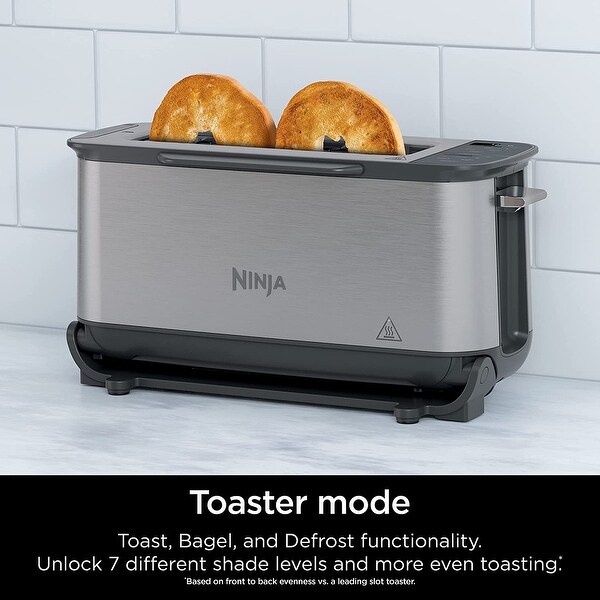 Ninja ST101 Foodi 2-in-1 Flip Toaster (Stainless Steel) - Bed Bath