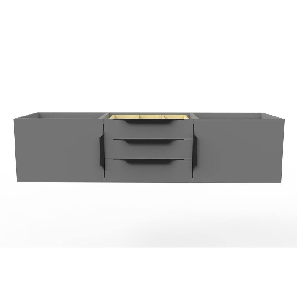 Alpine 60" Wall Mounted Bathroom Vanity (Base Only)