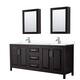 Option Dark Espresso, Chrome Trim, White Cult. Marble Top