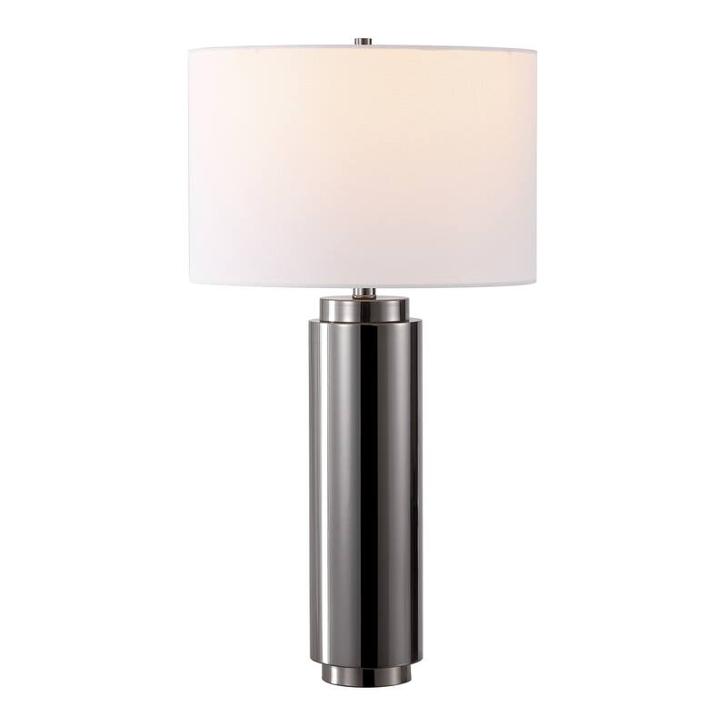 SAFAVIEH Couture Lighting Niculina 30-inch Metal Pillar Table Lamp - 15 In W x 15 In D x 30 In H - 15Wx15Dx30H