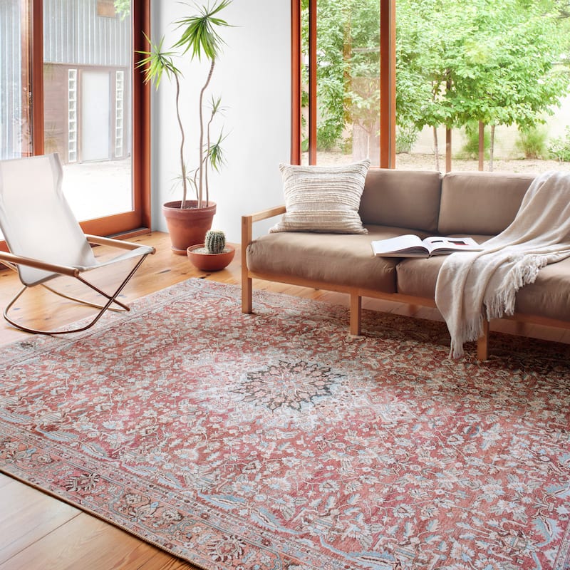 Alexander Home Sophia Printed Floral Area Rug