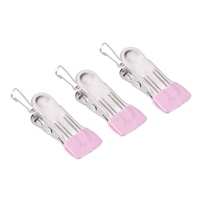 Uxcell Laundry Clips with Buckle, Stainless Steel Hanging Hooks