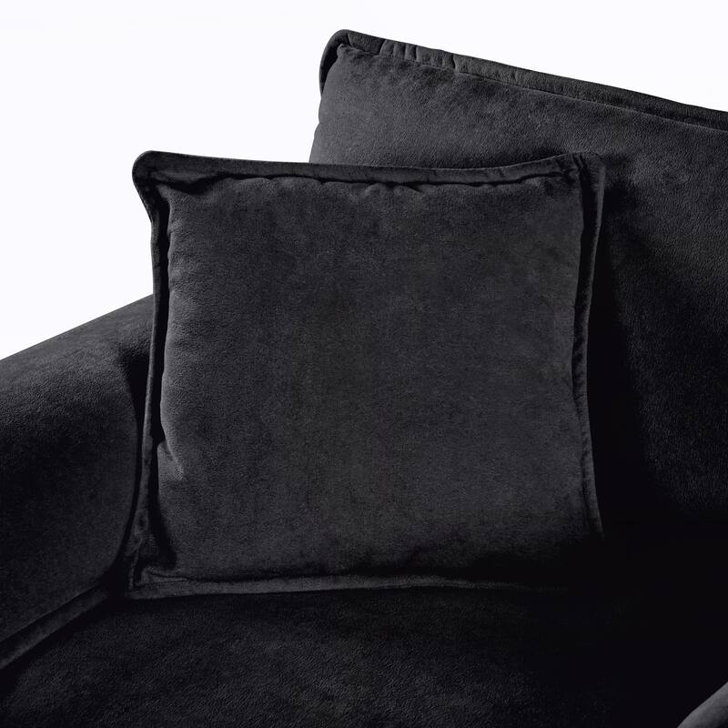 Chair with Movable Ottoman for Living Room or Bedroom