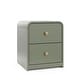 preview thumbnail 9 of 37, Storkcraft Next Santos 2-Drawer Nightstand Olive/Natural