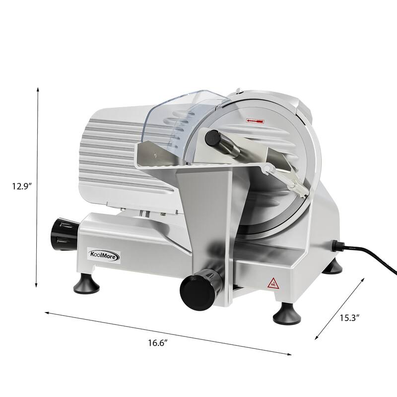 120 W StainlessSteel 9 in. Commercial Deli Meat Slicer 9 Inch Bed
