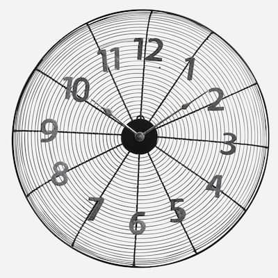 Park Designs Wire Fan Cover Clock - 21"DIA X 3"D