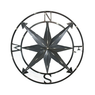 Shop 20 Inch Distressed Metal Compass Rose Nautical Wall Decor