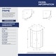preview thumbnail 4 of 38, DreamLine Prime 33 in. x 33 in. x 76 3/4 in. H Shower Enclosure, Shower Base and Acrylic Backwall Kit