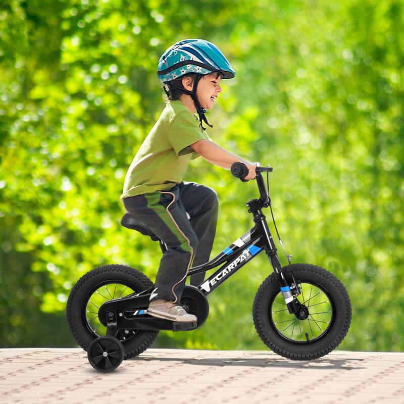 Kids' Bike 18 Inch Wheels, 1-Speed Boys Girls Child Bicycles For 3-5Years, With Removable Training Wheels Baby Toys