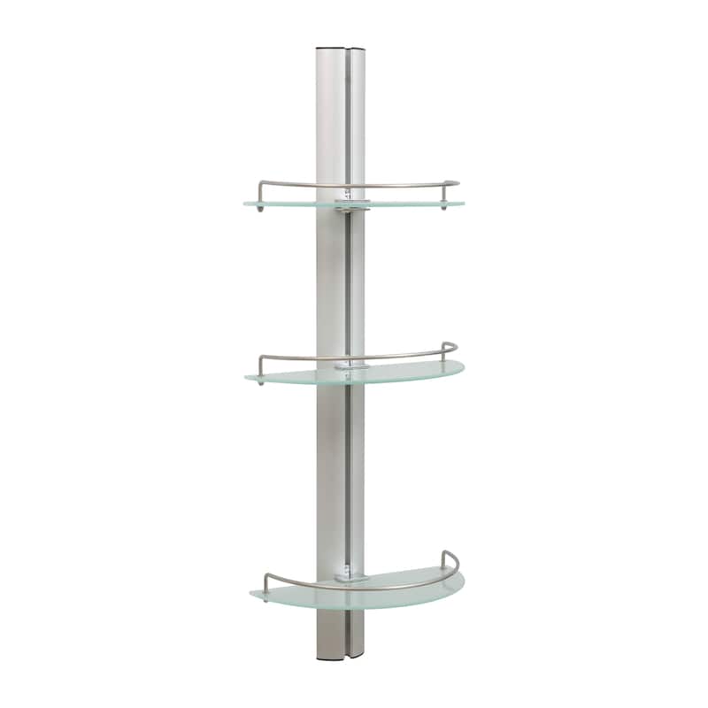 Organize It All 3 Tier Half Moon Glass Shelf - 11.5x6.7x30.5