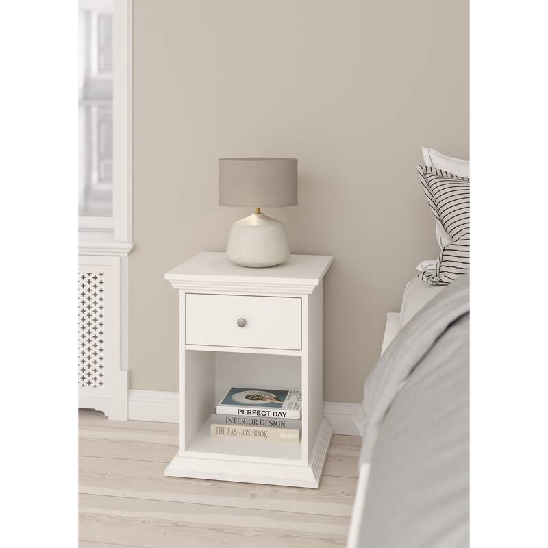 Porch & Den North Nightstand 1 Drawer and Open Storage