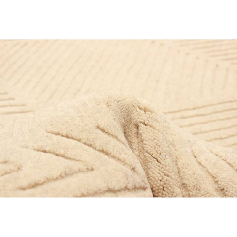 Kashkuli Gabbeh Beige Rug 5'4" x 5'4" - 5'4 x 5'4