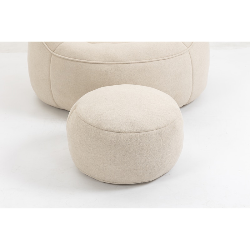 Bean Bag Sofa Chair With Footrest