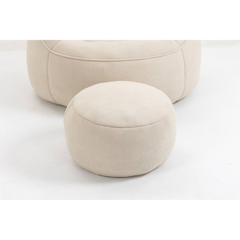 High Pressure Bean Bag Chair With Footrest
