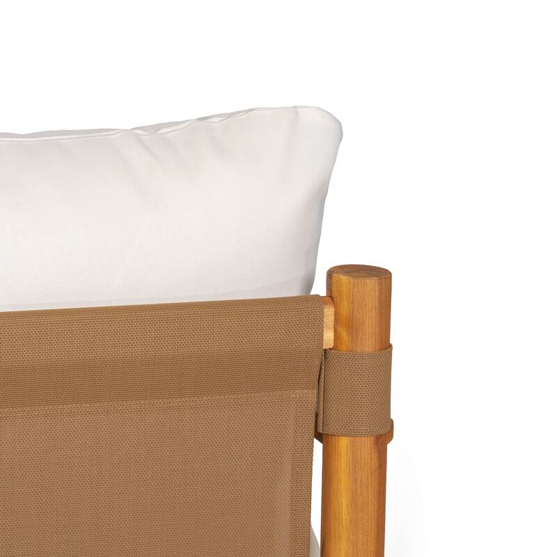 Christopher Knight Home - Acacia Wood Outdoor Patio Conversation Set