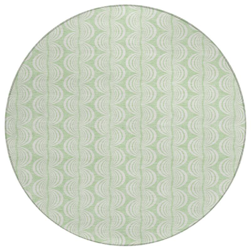 HomeRoots Ogee Transitional Rectangle Outdoor Rug
