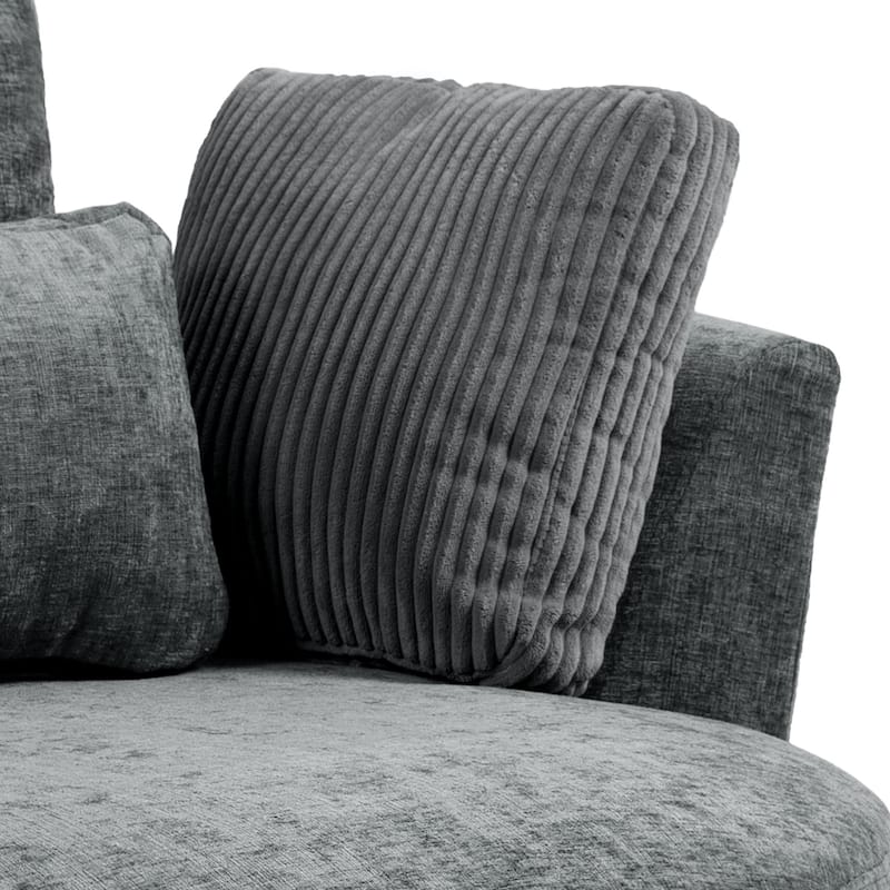 Modern Swivel Chair with Pillows for living room
