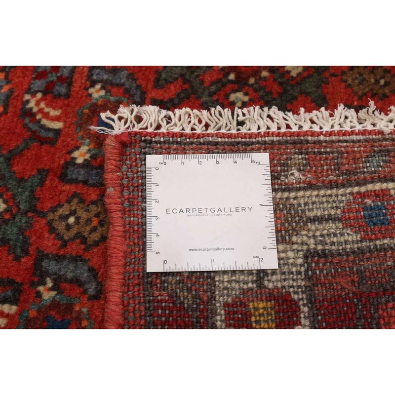 ECARPETGALLERY Hand-knotted Andelz Red Wool Rug - 2'4 x 9'9