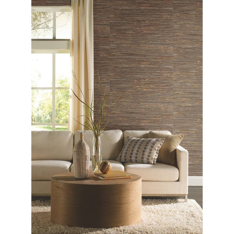 York Wallcoverings River Grass Black Wallpaper