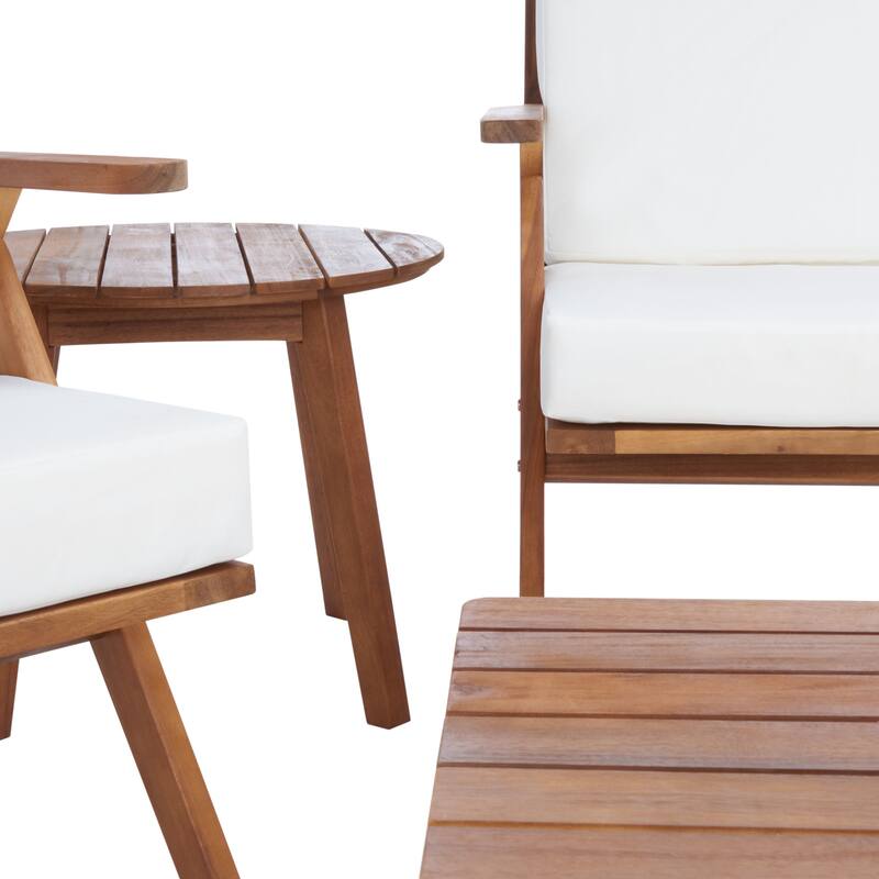 SAFAVIEH Outdoor Adalgisa 5-Piece Outdoor Set - 31W x 31D x 49H