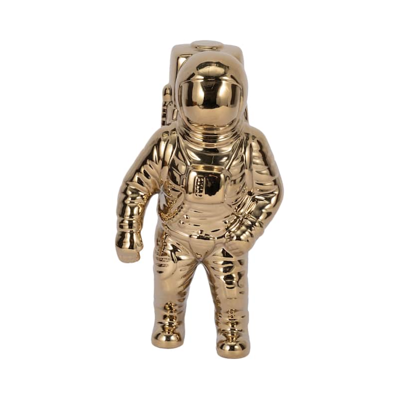 Modern Ceramic Astronaut Figurine Statue - 11"