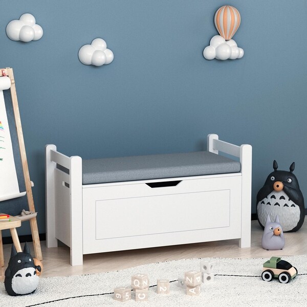 Girls white toy chest discount