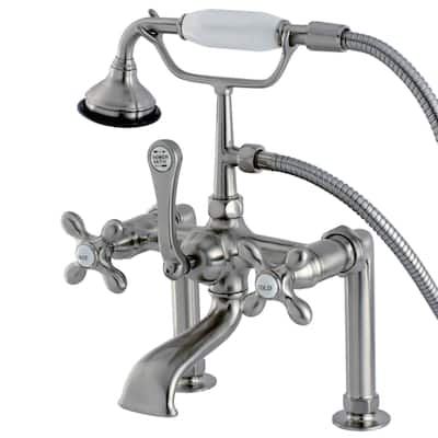 Kingston Brass Aqua Vintage Deck Mounted Clawfoot Tub Filler with