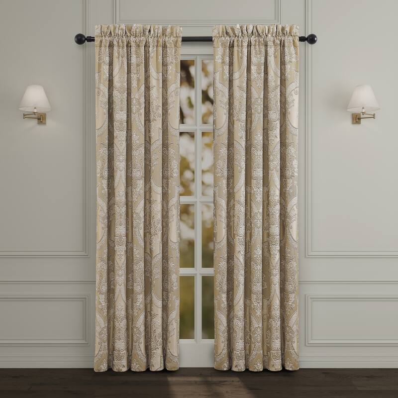 J. Queen New York Sondra Gold Window Panel Pair