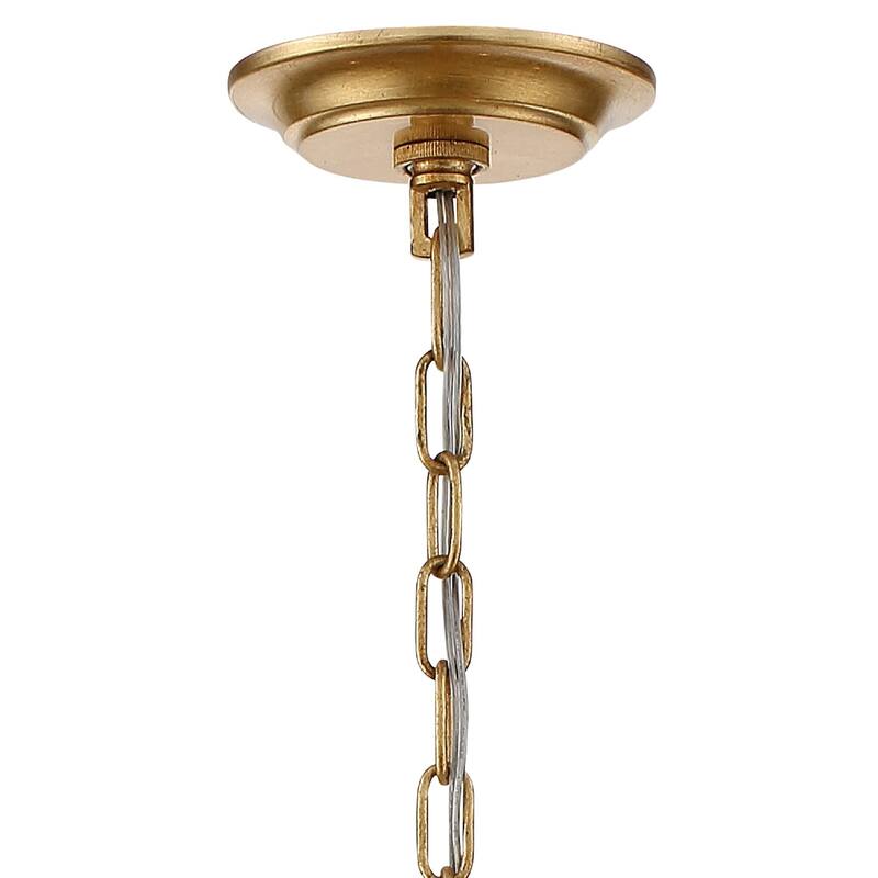 Arcadia 8 Light Antique Gold Chandelier - 26'' W x 36.37'' H - 26'' W x 36.37'' H