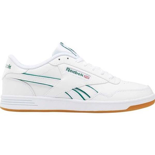 Shop Reebok Men S Club Memt Sneaker White Clover Green White Overstock 30829631
