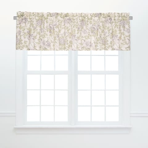 Grace Cotton Window Curtain Valance Set of 2 - 15.5 x 72