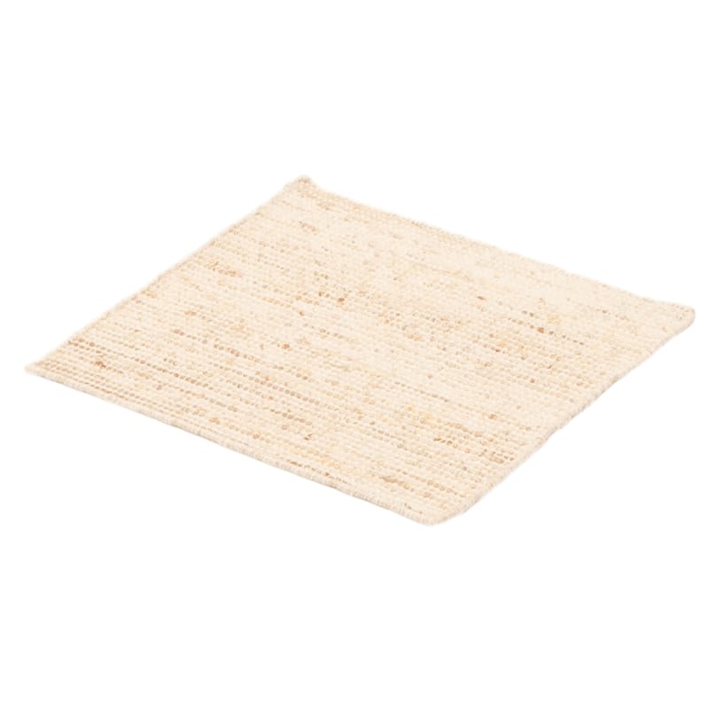 ECARPETGALLERY Braid weave Sienna Beige Wool Rug - 2'1 x 2'0