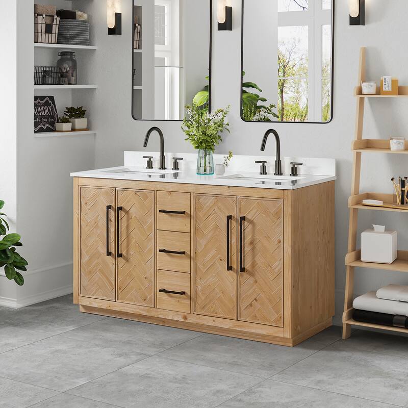 Altair Bellavia Bath Vanity in Weathered Fir no Mirror