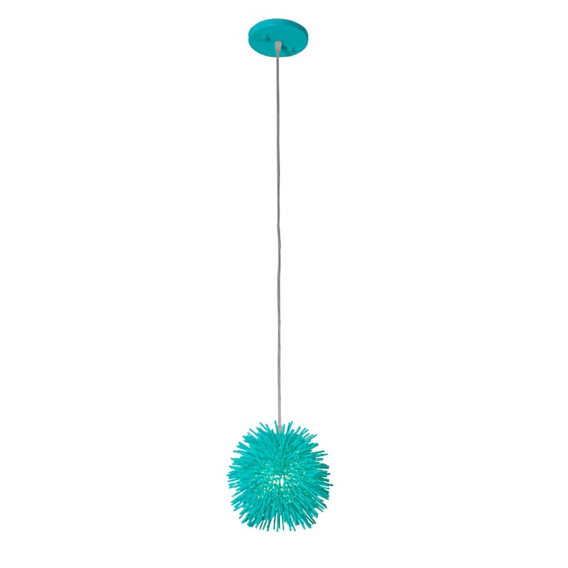 Varaluz Urchin 1-Light Uber Mini Pendant - Aqua