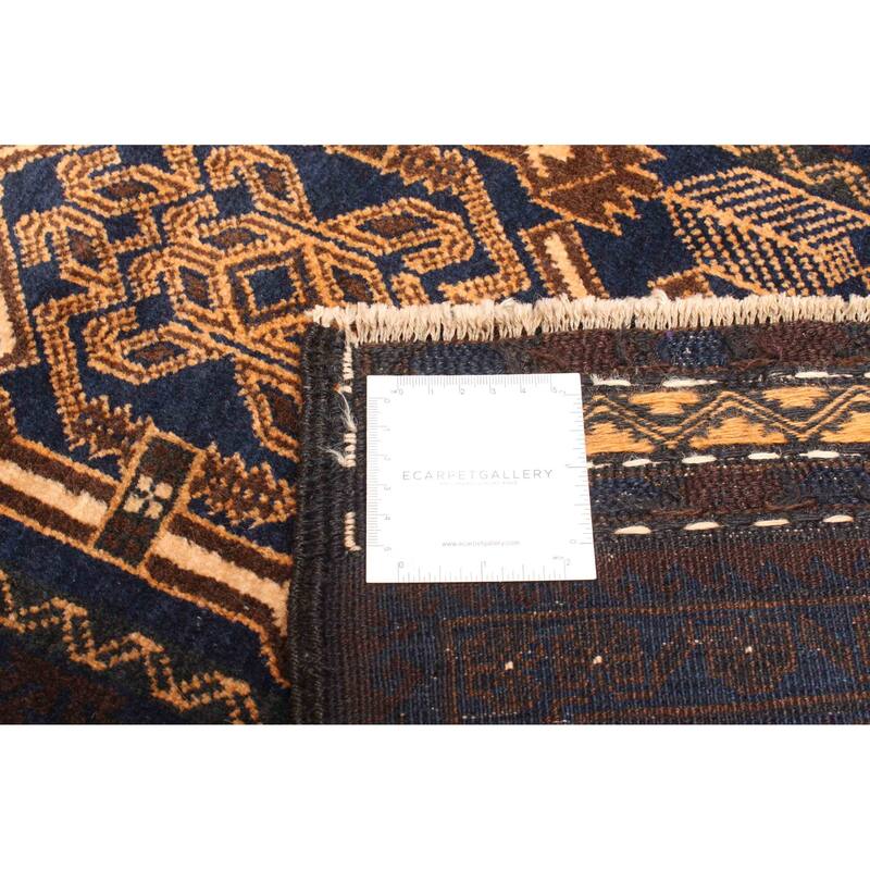 ECARPETGALLERY Hand-knotted Teimani Brown Wool Rug - 2'11 x 4'11