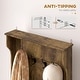 preview thumbnail 24 of 33, HOMCOM 28" 3-In-1 Entryway Hall Tree with Storage Bench, Coat Rack with Four Hooks and Shoe Storage, Gray