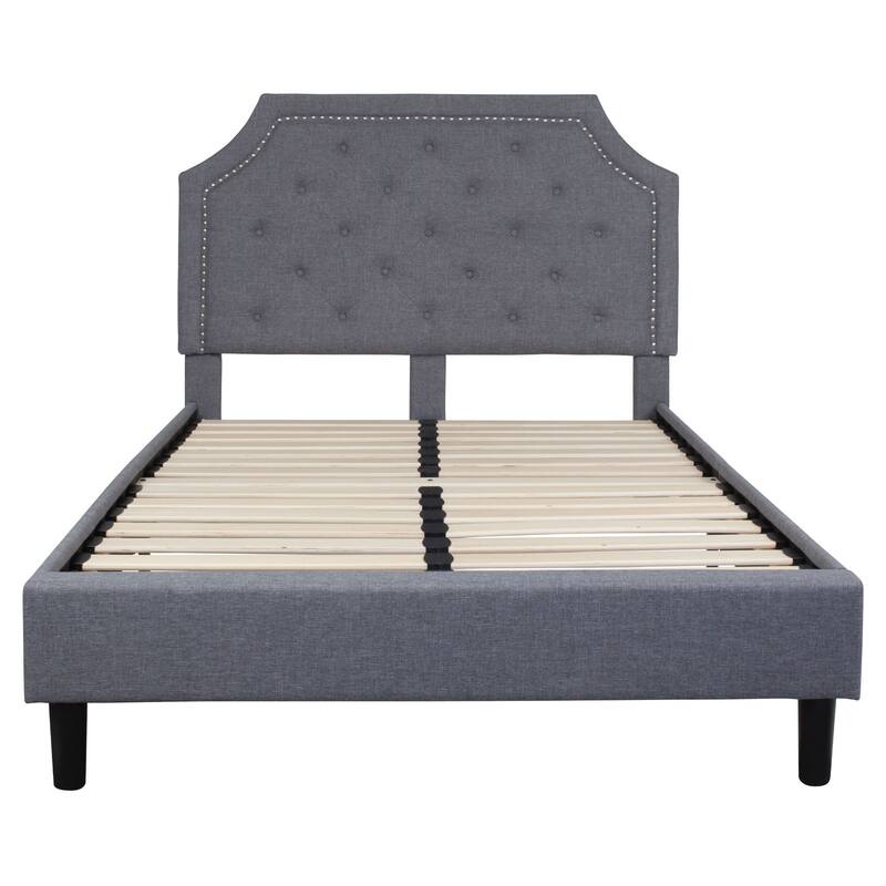Tufted Platform Bed with 10 Inch Pocket Spring Mattress