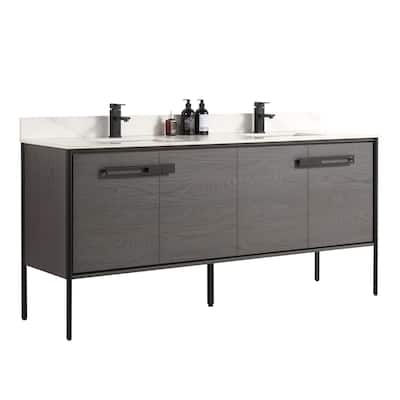 Fine Fixtures Oakville Bathroom Vanity with White Ceramic Sink