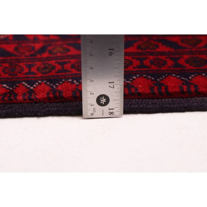 ECARPETGALLERY Hand-knotted Finest Khal Mohammadi Red Wool Rug - 4'11 x 6'4