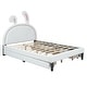 preview thumbnail 7 of 19, Full Size Leather Upholstered Bed with 4 Drawers-Easy Assembly