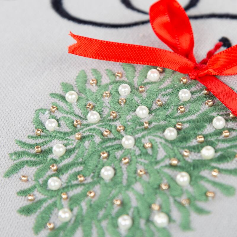 Rizzy Home Under the Mistletoe Throw Pillow Cover