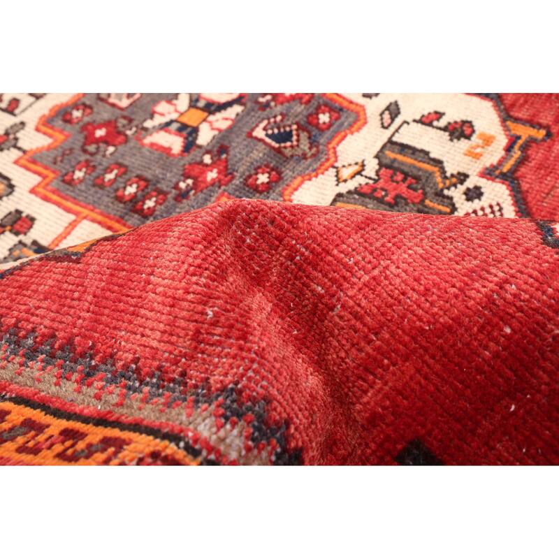 ECARPETGALLERY Hand-knotted Andelz Red Wool Rug - 4'0 x 6'5