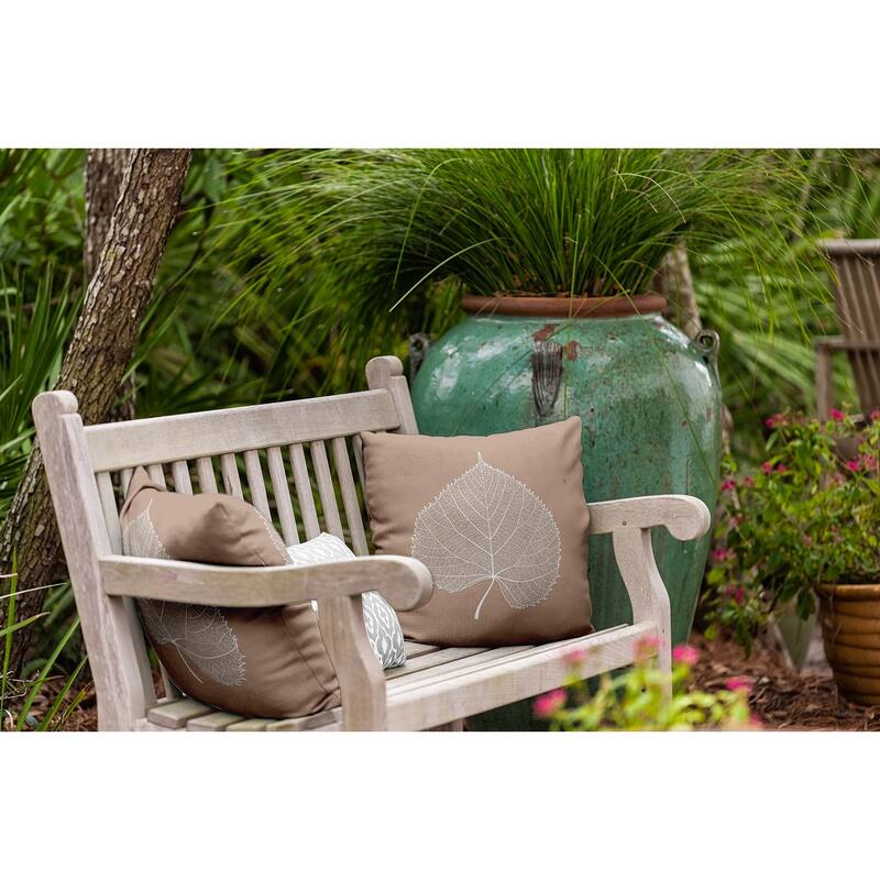 Leaf Study Fall Indoor/Outdoor Throw Pillow