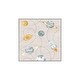 preview thumbnail 3 of 2, Ginza Six Washable Space Adventures Wanderlust Kids Rug Square 3'