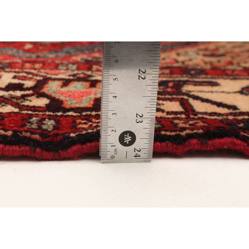 ECARPETGALLERY Hand-knotted Andelz Red Wool Rug - 4'8 x 6'8