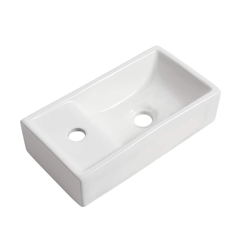 BNK 16/18 inch Freestanding Bathroom Vanity with Single Sink and Soft Close Door