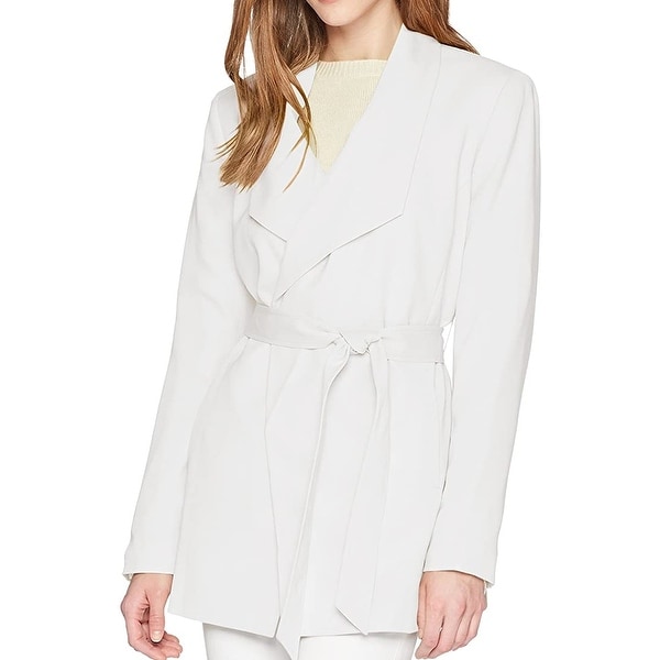 Nine West Women's Jacket Heavenly White Size 16 Belted Trench Coat. Opens flyout.