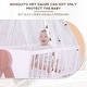 preview thumbnail 5 of 6, Wooden Bedside Bassinet Sleeper, Safe Stylish Baby Crib Bassinet with Locking Wheels Mosquito Net - White