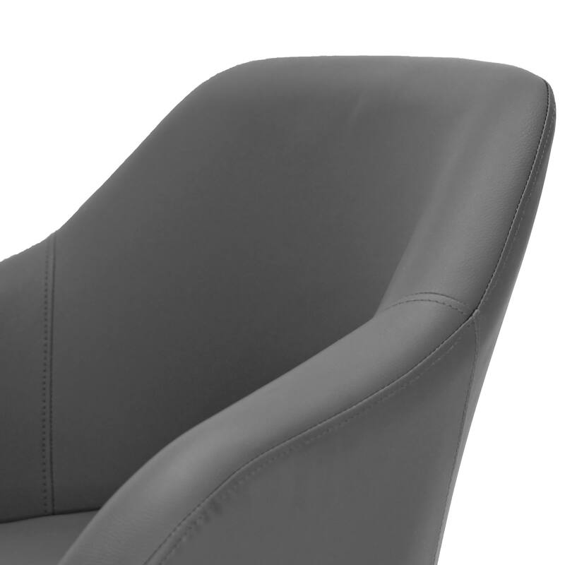 Carson Carrington Akrehamn 2-piece Grey Faux Leather Arm Chair Set